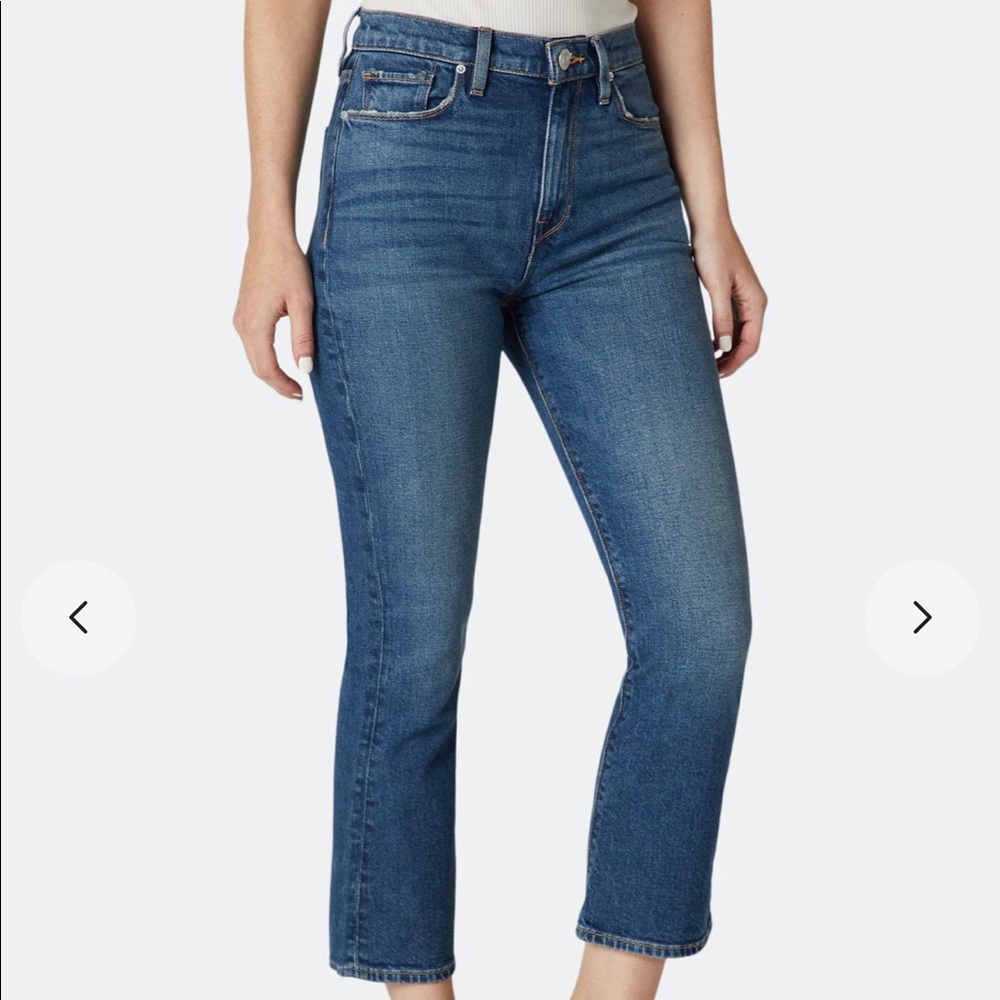 NWT! Size 27 HUDSON HOLLY HIGH RISE BOOTCUT CROP!